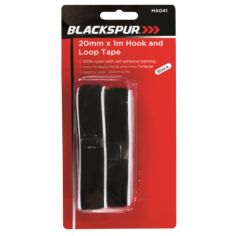 Hook & Loop Tape 20mm x 1m - Black 