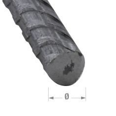 Hot Rolled Steel Rod -  6mm x 1m 