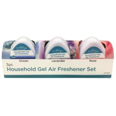 Household Gel Air Freshener Set 3Pc 