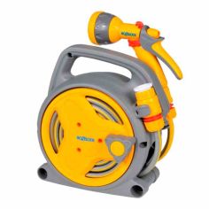 Hozelock Pico Reel With Hose/Fittings Spray Gun - 10m Hose Length