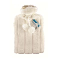 2l Hot Water Bottle With Plush Faux Fur