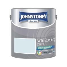 Johnstones Wall & Ceiling Soft Sheen Paint - Ice Lake 2.5L