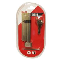 Ifam 70 /30 Anti-Snap Nickel Thumb Turn Euro Cylinder Lock