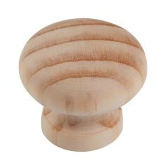 Pine Cupboard Door Knob - 30mm