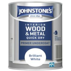 Johnstones Quick Drying Brilliant White Undercoat For Wood & Metal Paint - 750ml