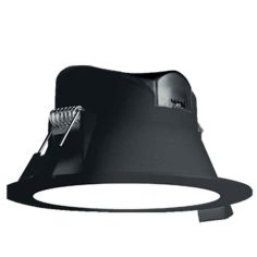 IP44 7W LED Dimmable Downlight Black