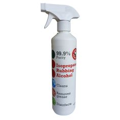 Isopropanol Rubbing Alcohol - 500ml Trigger Spray Bottle