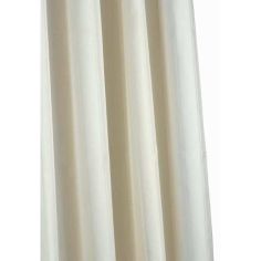 Croydex Textile Shower Curtain Plain Ivory