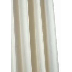 Croydex Textile Shower Curtain Plain Ivory     