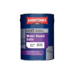Johnstones Trade Aqua Water Based Satin Brilliant White - 2.5L