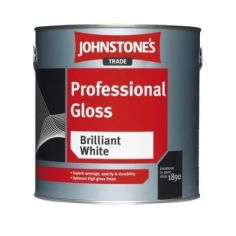 Johnstones Trade Professional Gloss Paint - Black 2.5L