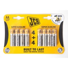 Jcb Battery Super Alkaline AA Card 8