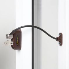 Jackloc Window Restrictor Child Lock - Brown