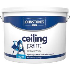 Johnstone's 10L Matt Ceiling Paint - Brilliant White