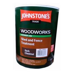 Johnstone's Woodworks Shed & Fence Treatment - Dark Chestnut 5L