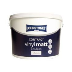 10lt Johnstone's Contract Matt Emulsion - Brilliant White