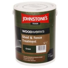 Johnstone's Woodworks Shed & Fence Treatment - Green 5L