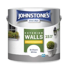 Johnstones Masonry paint Brilliant White 2.5l