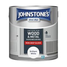 Johnstones Non Drip Gloss Paint - Brilliant White 2.5L