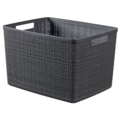 Curver Jute Basket Large - 20L Grey