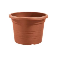 Cillindro Plastic Plant Pot - Terracotta 14cm