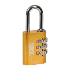 Kasp 30mm Yellow 105 Aluminium Combination Padlock