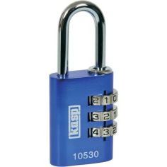 Kasp Combination Padlock - Blue 30mm