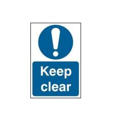 Keep clear - PVC Sign (200 x 300mm)