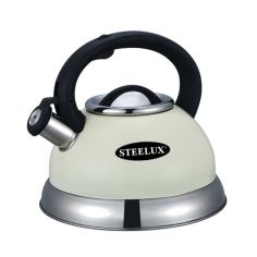 Steelex Whistling Kettle - 2.7L Cream