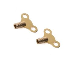 Premier 2pc Brass Clock Type Radiator Key