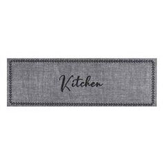 Grey Kitchen Runner - 50 x 150cm 