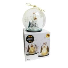 Christmas Angel LED Decoration in Real Glass Globe