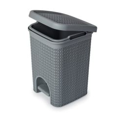 Blue Canyon Grey Lace Pedal Bin - 5L