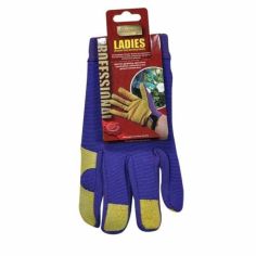 Kingfisher Gold Ladies Medium Duty Working Gloves - Purple
