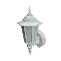 7w LED Wall Lantern With PIR - White