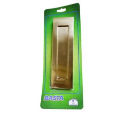 Basta Polished Brass Letterplate - 10 x 3"