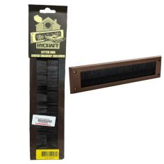 Hycraft Brush Draught Excluder Letter Box - Brown