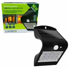 Luceco Solar Guardian 1.5W LED Wall Light with PIR