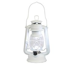 LED Hurricane Lamp - White 28cm