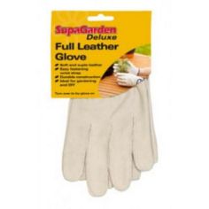 SupaGarden Deluxe Full Leather Gloves - Medium