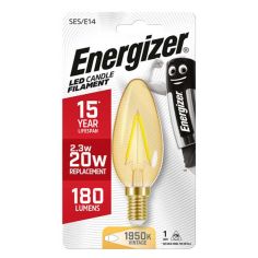 Energizer 2.3W Filament LED Candle E14 Lightbulb