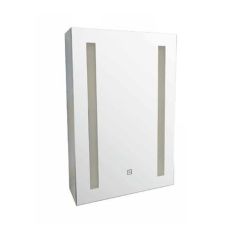 Tema Vienna White Single LED Mirror Cabinet