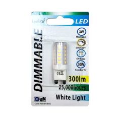 G9 220-240V 3W LED Lamp - White