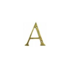 75mm (3") PB Victorian A Door Letter