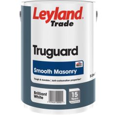 Leyland Trade Truguard Smooth Masonry Exterior Paint 5L Brilliant White