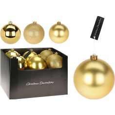 Gold Christmas Bauble 140mm - each