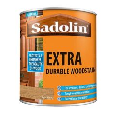 Sadolin Extra Durable Exterior Woodstain - Light Oak 1L