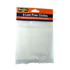 Rustins 3 Lint Free Cloths