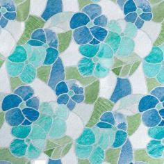 D-C-Fix Lisboa Blue Flower Transparent Self-Adhesive Contact - 2m x 45cm