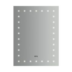 Tema Lismore IP44 Touch LED Mirror With Clock 50cm x 70cm